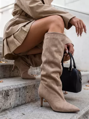 Dámské boty DSTREET ZY1443 KHAKI