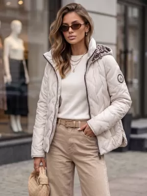 Dámská bunda DSTREET TY5776 SVĚTLE ŠEDÁ