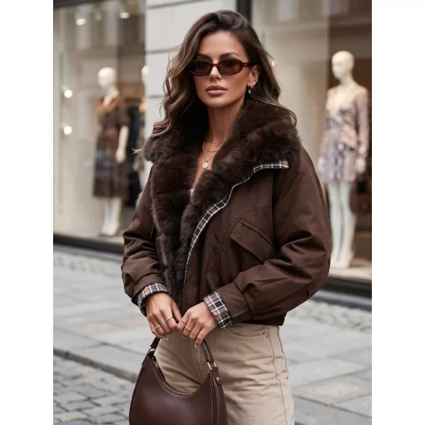  Dámská bunda DSTREET TY5840 HNĚDÁ 