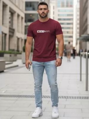 Pánské triko DSTREET NX5122R-BU BORDO