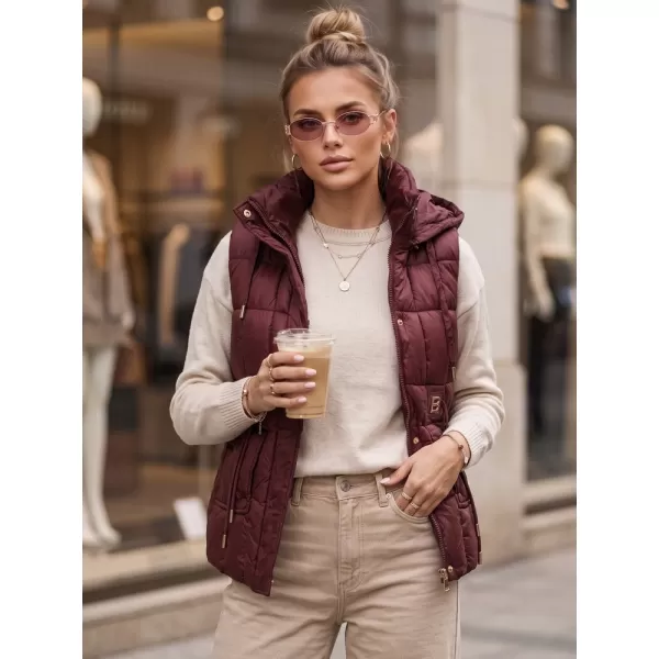  Dámská vesta DSTREET TY5974 BORDOVÁ 