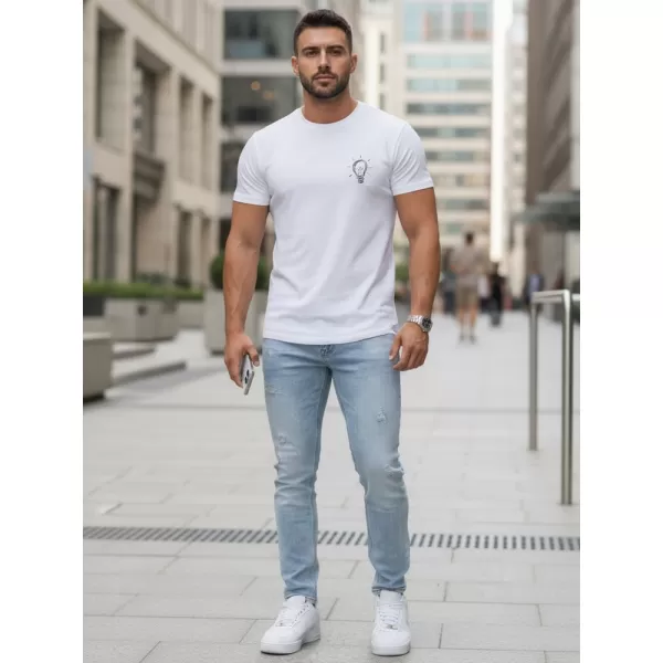  Pánské triko DSTREET NX0137R-WH BÍLÁ 
