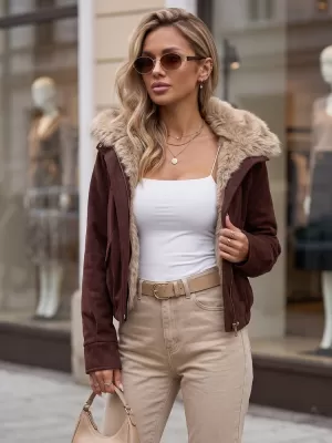 Dámská bunda DSTREET TY5699 BORDOVÁ