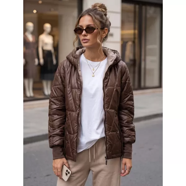  Dámská bunda DSTREET TY5782 HNĚDÁ 