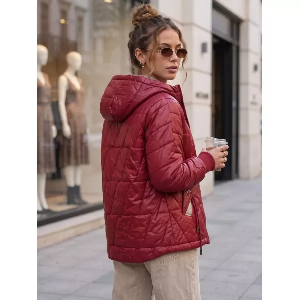  Dámská bunda DSTREET TY5785 BORDOVÁ 