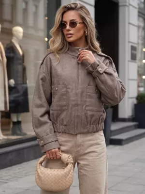 Dámská bunda DSTREET TY5848 KHAKI