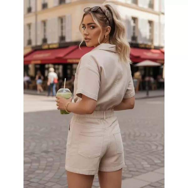  Dámské šaty DSTREET EY2689 BÉŽOVÁ 
