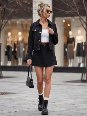 Dámská bunda DSTREET TY5880 ČERNÁ