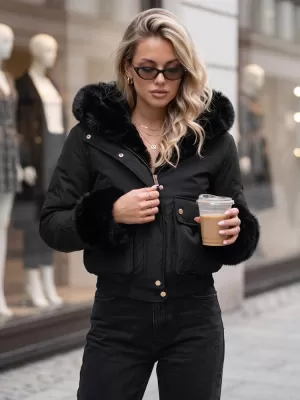 Dámská bunda DSTREET TY5996 ČERNÁ