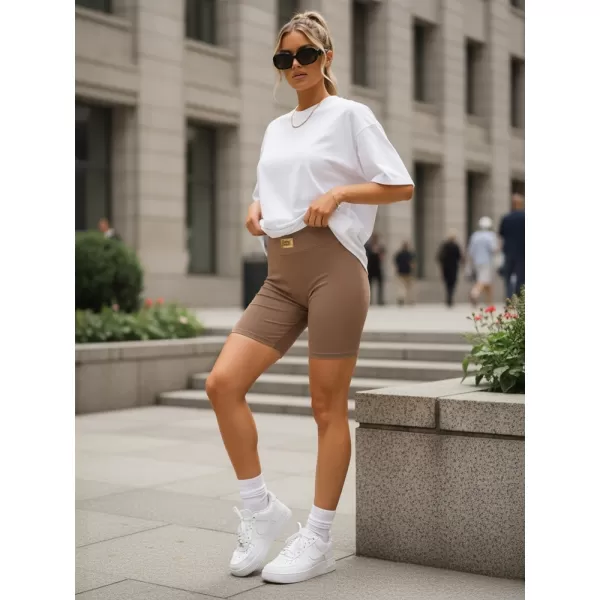 Dámské kraťasy DSTREET SY0558 KARAMELOVÁ 