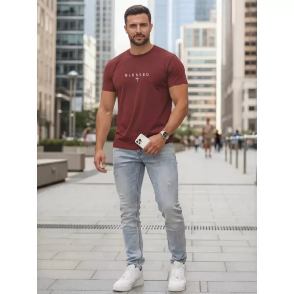  Pánské triko DSTREET NX5124R-BU BORDO 