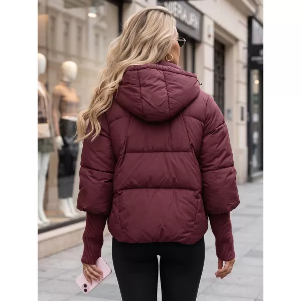  Dámská bunda DSTREET TY5898 BORDOVÁ 