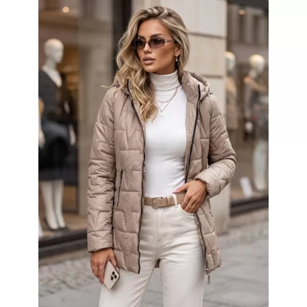  Dámská bunda DSTREET TY5793 KARAMELOVÁ 
