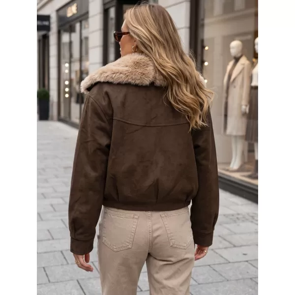  Dámská bunda DSTREET TY5698 HNĚDÁ 