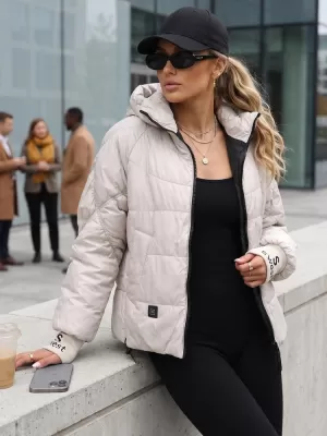 Dámská bunda DSTREET TY5761 BÉŽOVÁ