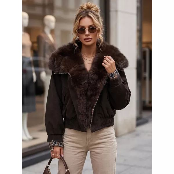  Dámská bunda DSTREET TY5843 HNĚDÁ 