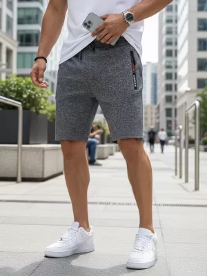 Pánské kraťasy DSTREET SX2229 TMAVĚ ŠEDÁ