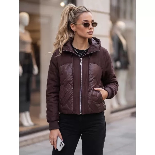  Dámská bunda DSTREET TY6094 BORDOVÁ 