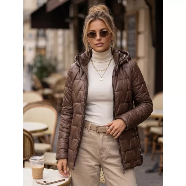  Dámská bunda DSTREET TY5796 HNĚDÁ 
