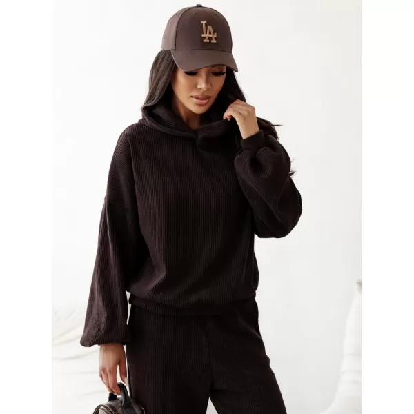  Dámská souprava DSTREET AY1249 HNĚDÁ 