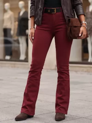 Dámské kalhoty DSTREET UY3111 BORDO