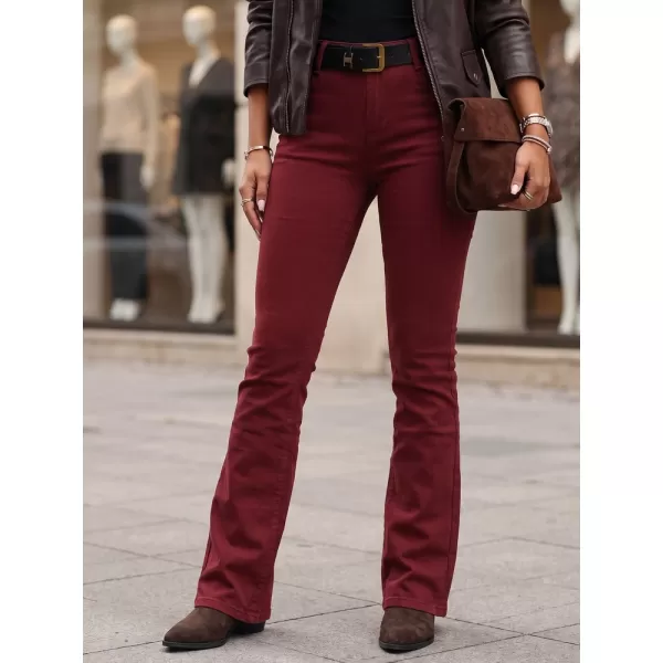  Dámské kalhoty DSTREET UY3111 BORDO 