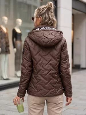 Dámská bunda DSTREET TY5772 HNĚDÁ