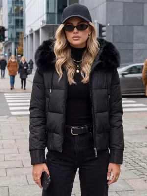 Dámská bunda DSTREET TY5828 ČERNÁ