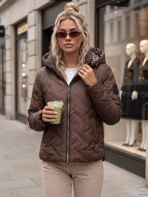 Dámská bunda DSTREET TY5772 HNĚDÁ