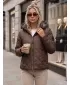 Dámská bunda DSTREET TY5772 HNĚDÁ