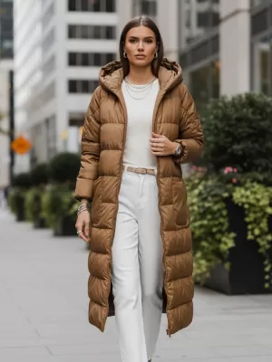 Dámská bunda DSTREET TY2471 KARAMELOVÁ