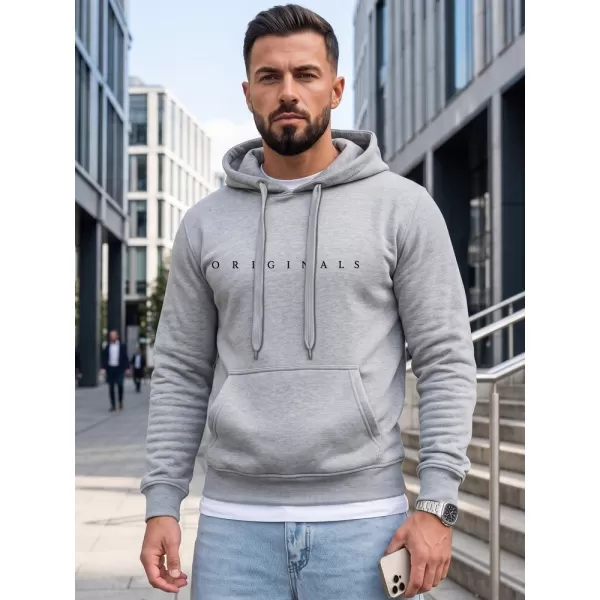  Pánská mikina DSTREET NX5151BX-02-09 SVĚTLE ŠEDÁ 