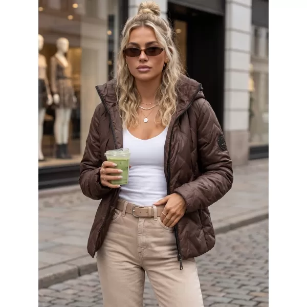  Dámská bunda DSTREET TY5772 HNĚDÁ 