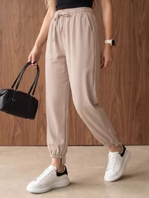 Dámské kalhoty DSTREET UY3154 BÉŽOVÁ