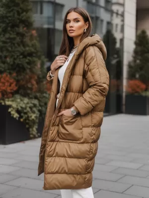 Dámská bunda DSTREET TY2471 KARAMELOVÁ