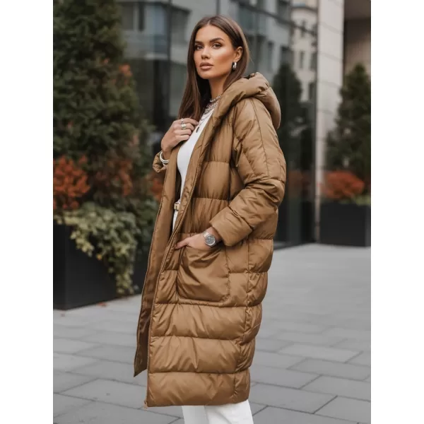  Dámská bunda DSTREET TY2471 KARAMELOVÁ 