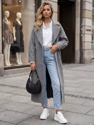Dámský kabát DSTREET NY0773 ČERNÁ
