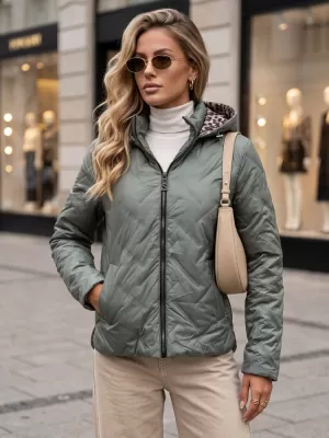 Dámská bunda DSTREET TY5775 ZELENÁ