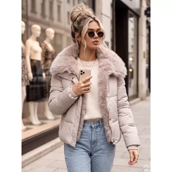  Dámská bunda DSTREET1 TY6106 BÉŽOVÁ 