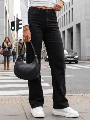 Dámské kalhoty DSTREET UY3094 ČERNÁ