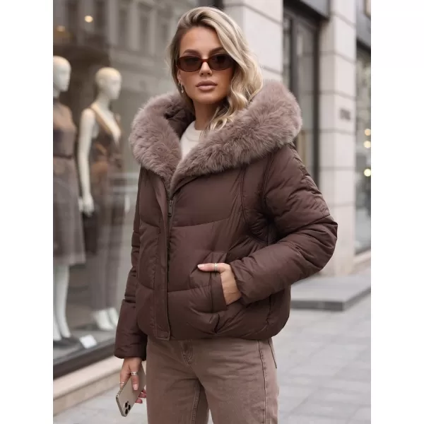  Dámská bunda DSTREET TY6104 HNĚDÁ 