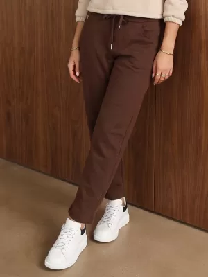 Dámské kalhoty DSTREET UY3211 HNĚDÁ