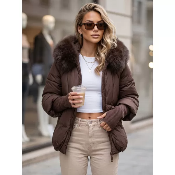  Dámská bunda DSTREET TY5991 HNĚDÁ 
