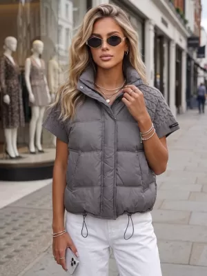 Dámská bunda DSTREET TY5926 TMAVĚ ŠEDÁ