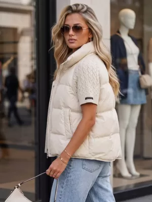 Dámská bunda DSTREET TY5923 ECRU