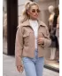 Dámská bunda DSTREET1 TY6105 KARAMELOVÁ