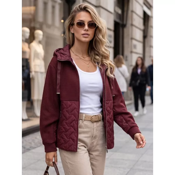  Dámská bunda DSTREET TY5916 BORDOVÁ 