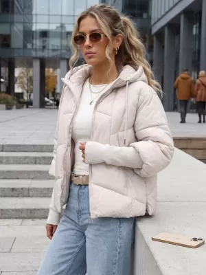 Dámská bunda DSTREET TY5765 SVĚTLE ŠEDÁ
