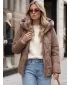Dámská bunda DSTREET1 TY5949 KARAMELOVÁ