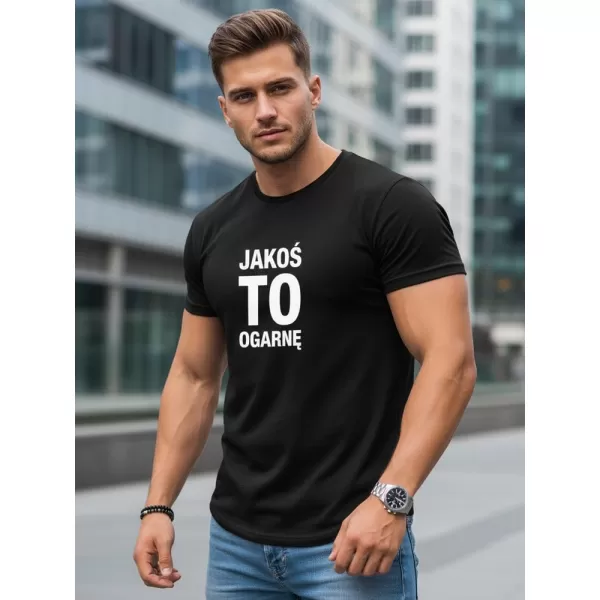  Pásnké triko DSTREET NX0116R-BK ČERNÁ 